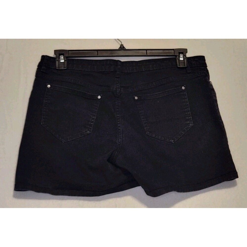 Lauren Conrad LC Women's Black Shorts Denim Size 12 Wash Wear Casual Summer - Picture 4 of 8